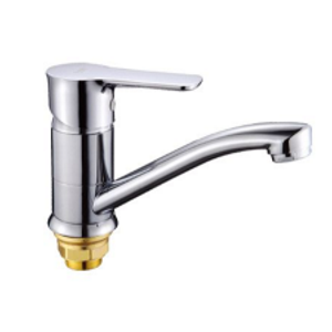 40 Смеситель для кухни средний нос c гайкой  С3140