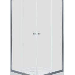 ДО "Вента-Хром" 90х90, квадрат, низ. подд. (2 места+сифонD90мм)