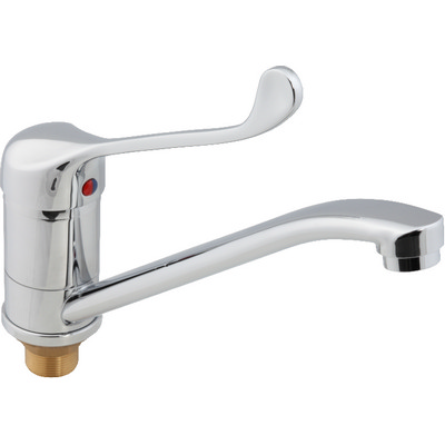 48 Смеситель для кухни с гайкой хирургический СВ4248