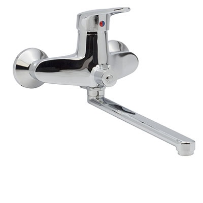 07 Смеситель для ванны с длин изливом 350 мм. с дивер СВ9207