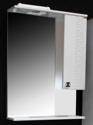 02 Зеркало шкаф Версаче 500 №01/с (Белый)