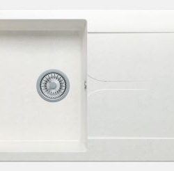 Мойка GALS-860 (аналог F-12) с крылом, белый хлопок (36), 500*860*200мм