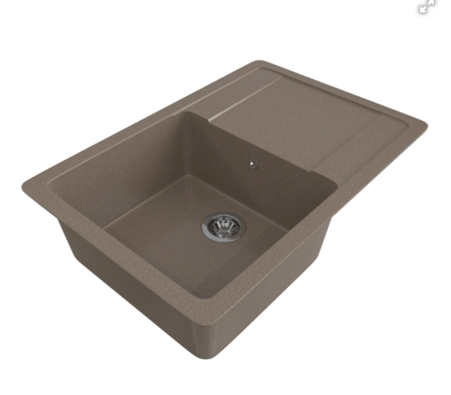 Мойка ML-GMS15 СТАНДАРТ с крылом, терракот (307), 640*505*185мм