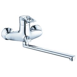 25 Смеситель для ванны с длин изливом 350 мм. с дивер СВ9225