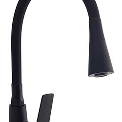 04 Смеситель для кухни с гибким изливом ЧЕРНЫЙ С3504