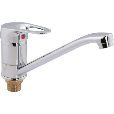 68 Смеситель для кухни средний нос c гайкой С4168