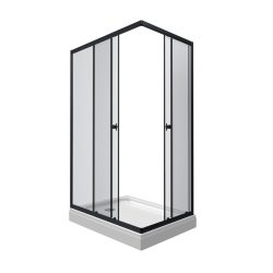 Душевое ограждение "Вента-Блэк" 1000*800*2020 прямоугольное