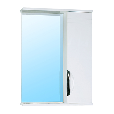 14 Зеркальный шкаф Джика  600 (белый) прав. VERSAL