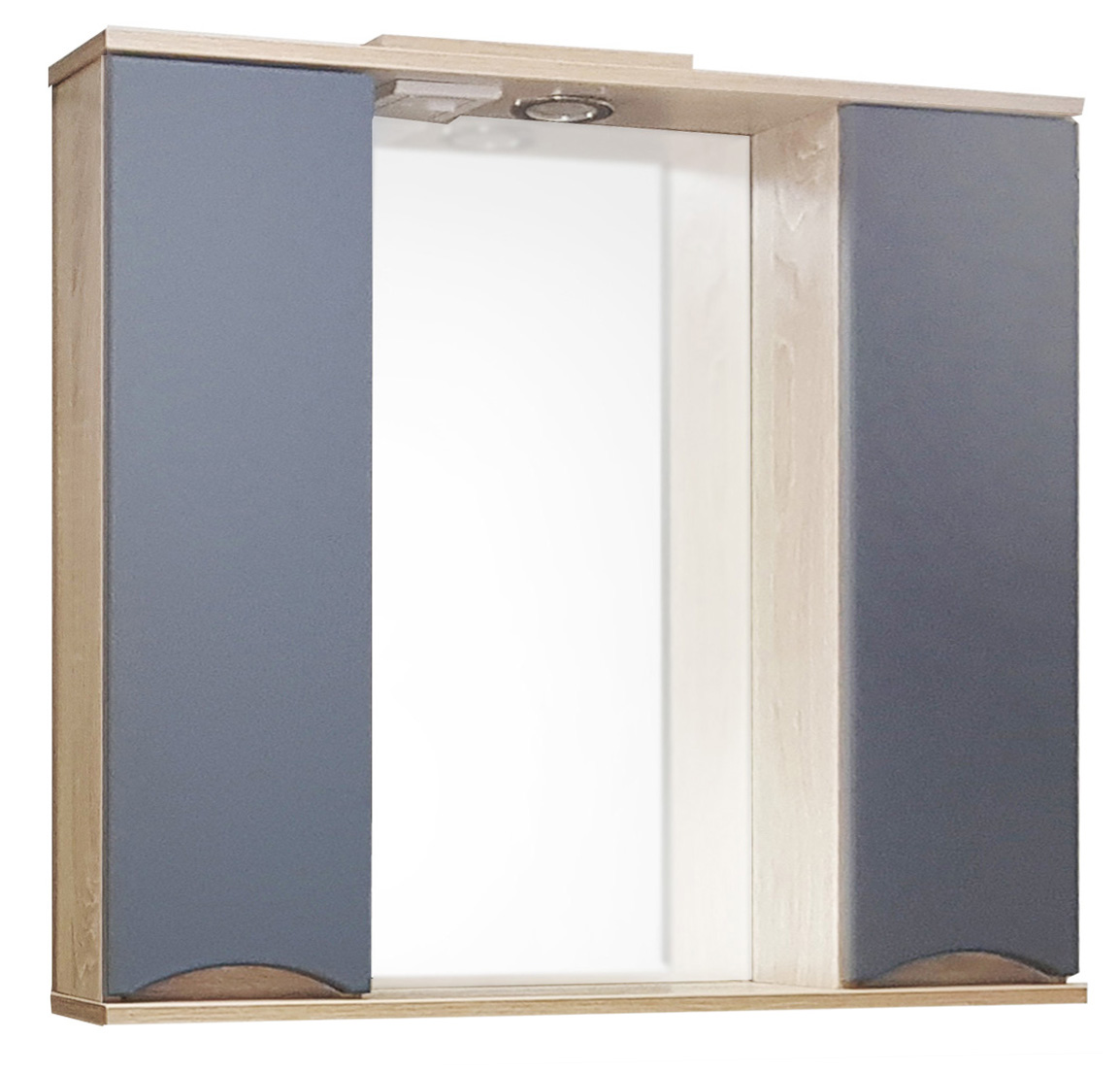 30 Зеркальный шкаф Женева 800 1С (Графит, санома)  VERSAL