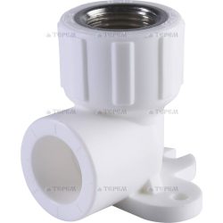 Угольник комб. с креплением 25х1/2 вн. р. (ушастик) ПОЛИТЭК (40шт)