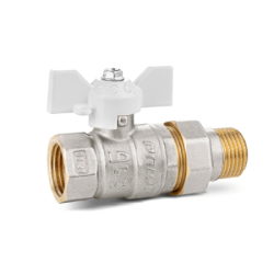 Кран шаровой с американкой (сгоном)  3/4'' бабочка  LD Pride (47.20.В-ГШ.Б)