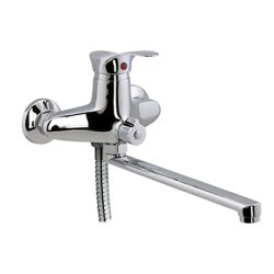 01 Смеситель для ванны с длин изливом 350 мм. с дивер С9201