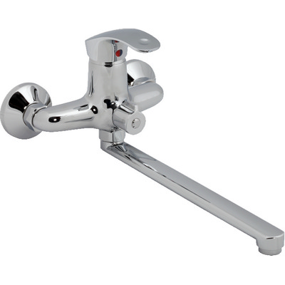 36 Смеситель для ванны с длин изливом 350 мм. с дивер СВ8236