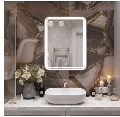 Зеркало MIXLINE "Адриана" 600*800 (ШВ) сенсорный выключатель, светодиодная подсветка