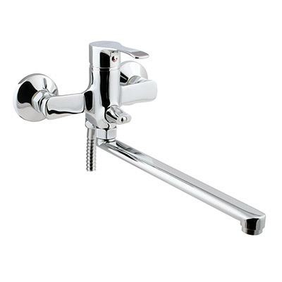 88 Смеситель для ванны с длин изливом 300 мм. с дивер СВ8288