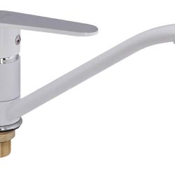 30 Смеситель для кухни с гайкой белый С3230