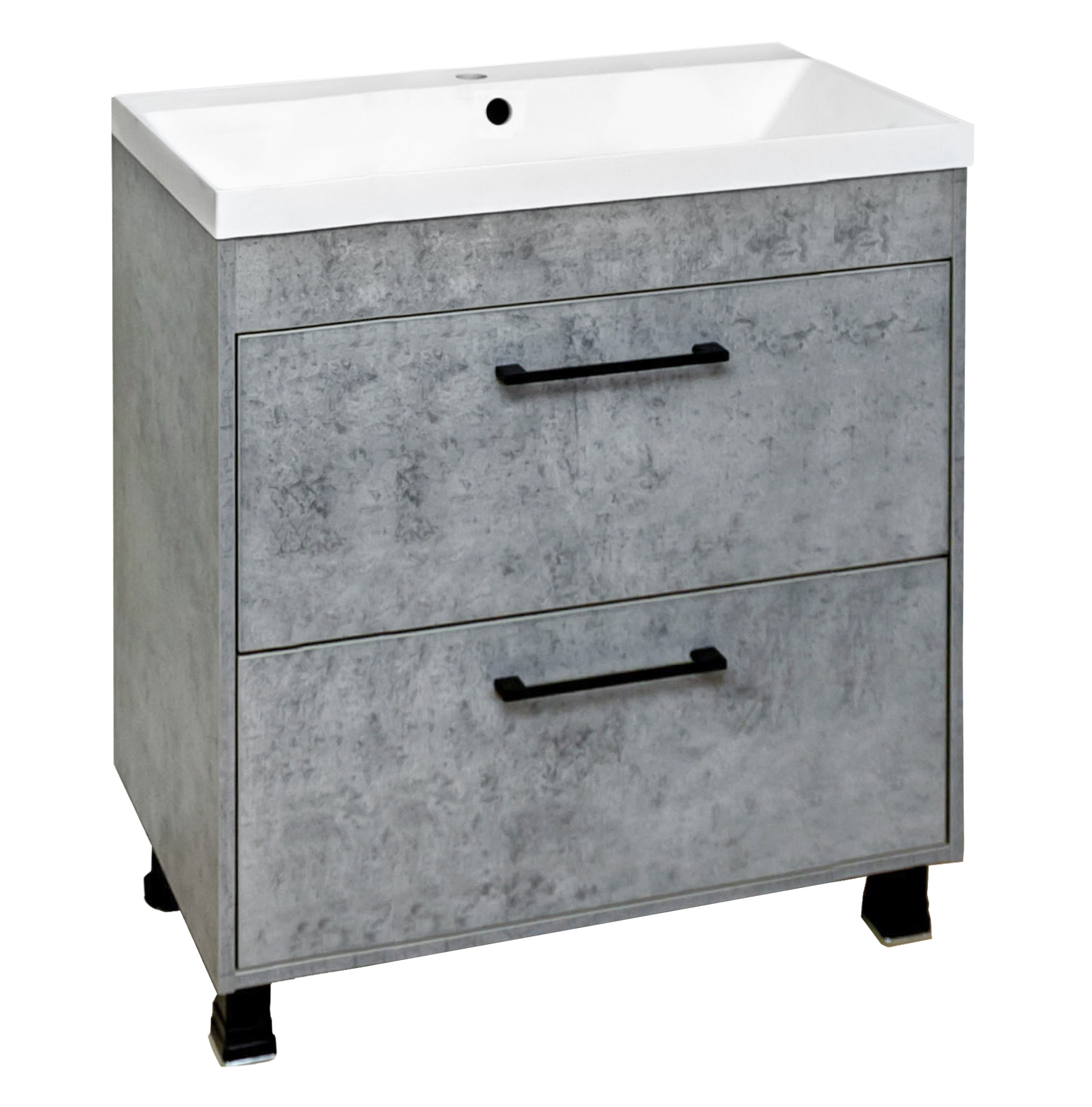 07 Тумба напольная БОСТОН (бетон) 700 под умыв.  Paola Alba 700