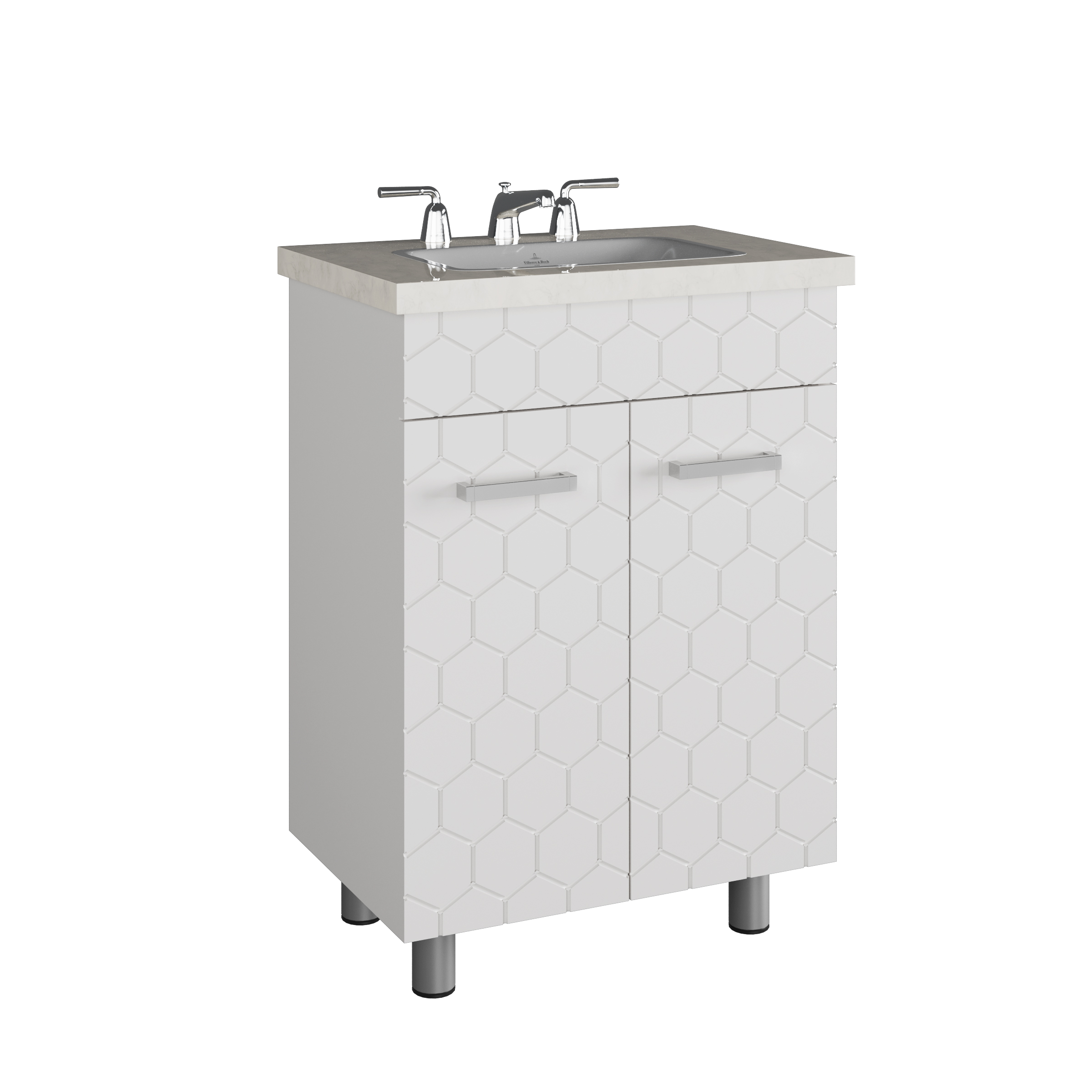 Тумба Сота (70 2 двери (Белый) под Como 70)