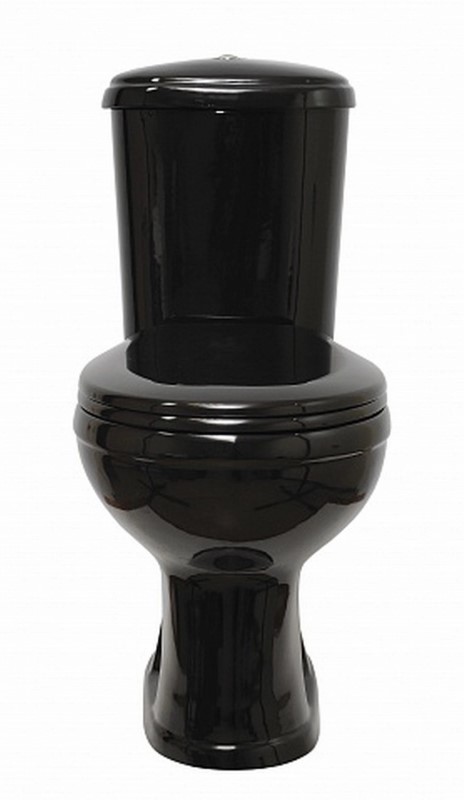 Унитаз-компакт "Дора" чёрный (гориз, нижн, сид, арм)