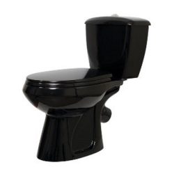 Унитаз-компакт Элисса  (ЧЕРНЫЙ) (косой, нижн, сид, арм)