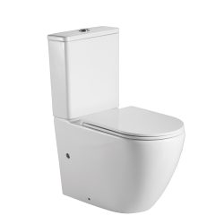 Унитаз-компакт безободковый WAVE NEO TornadoFlush гор,ниж,2-кн.арм,сид.дюр,м/л,быстр,БЕЛЫЙ глянец