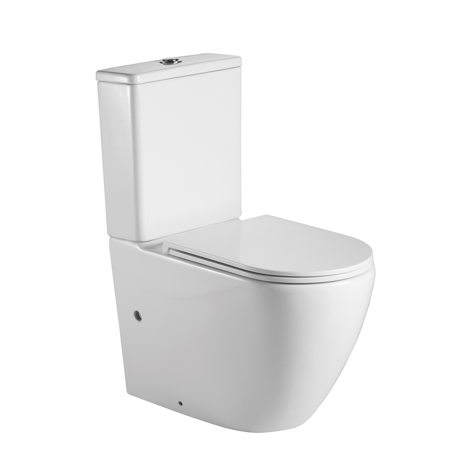 Унитаз-компакт безободковый WAVE NEO TornadoFlush гор,ниж,2-кн.арм,сид.дюр,м/л,быстр,БЕЛЫЙ глянец