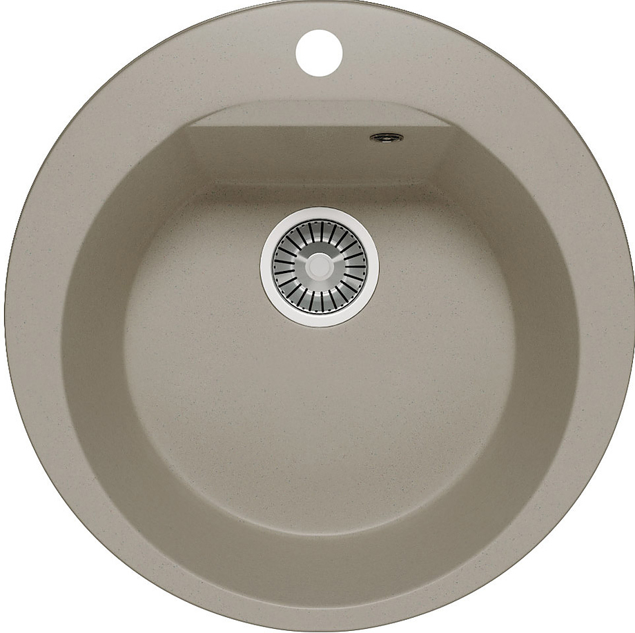 Мойка ATOL-520 (аналог F-08) круглая, серый(14), 520*200мм