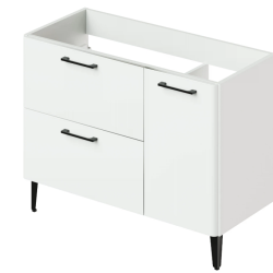 Тумба под раковину напольная Итана Nais 100 2.0 995х447х750 (93005-48 Белый матовый Soft touch)