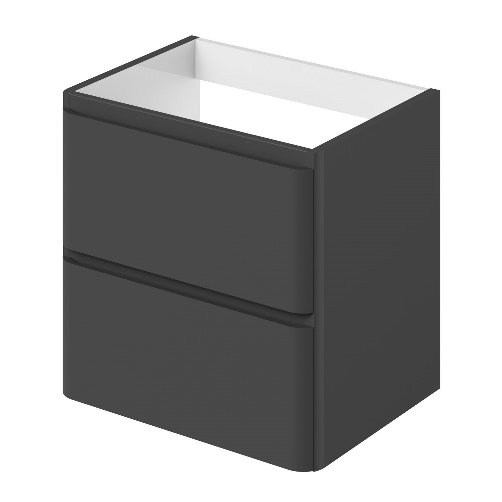 Тумба под раковину подвесная Итана Roberto 60 592х448х576 (Графит 3-810UP)