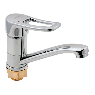 16 Смеситель для кухни средний нос c гайкой  С3116