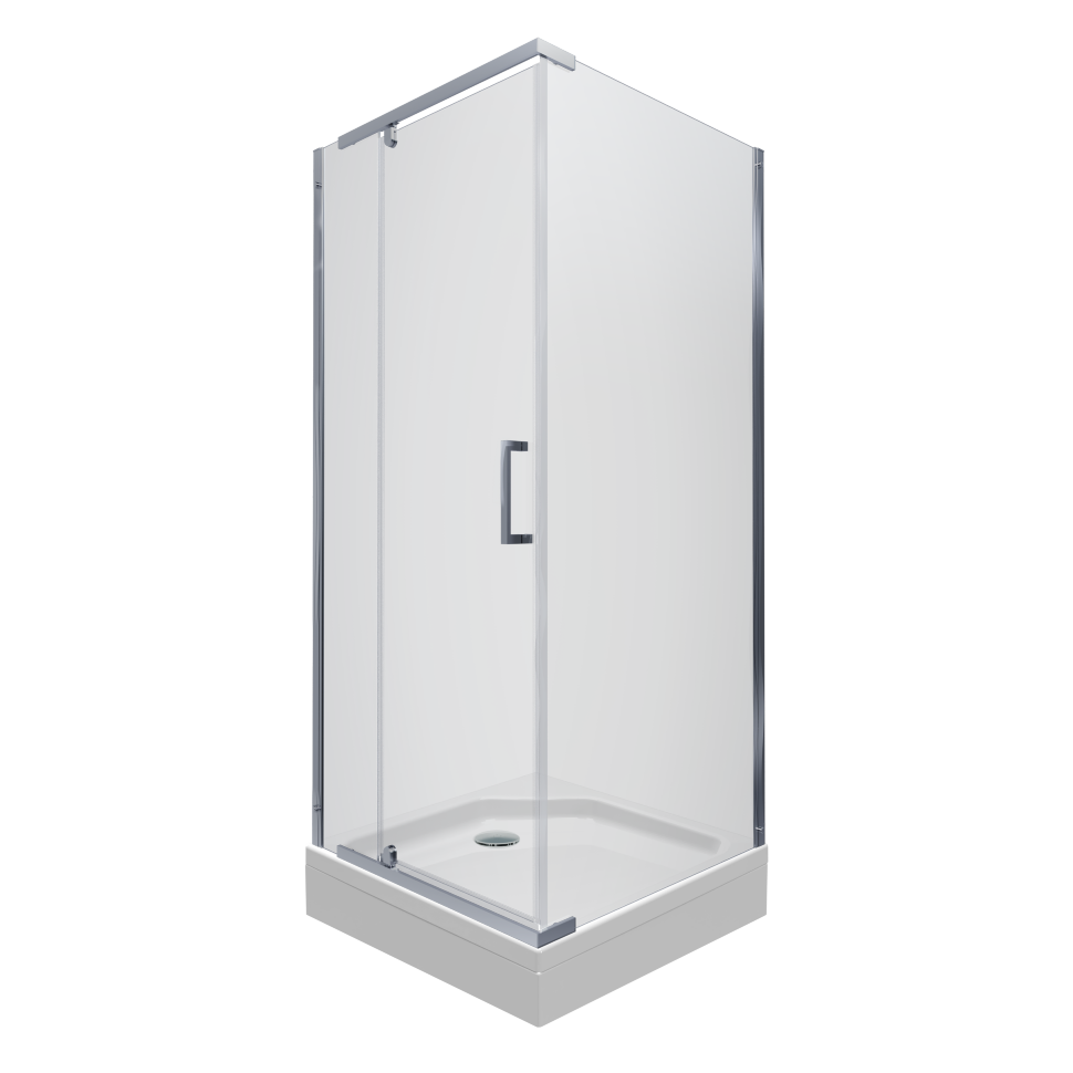 Душевое ограждение "Терра-Хром" 900*900*2020 квадратное