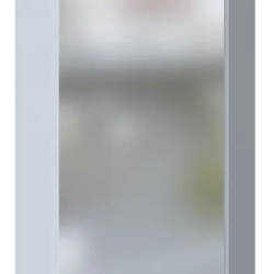 1 Зеркальный шкаф  Penta 43П угловой Белый глянец