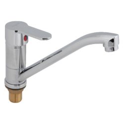 13 Смеситель для кухни средний нос с гайкой СВ3113