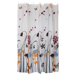 Штора д/ванной п/э "Полевые цветы", 12 декор. колец, 180*180см, арт.311940, Рыжий Кот (1/12/36)