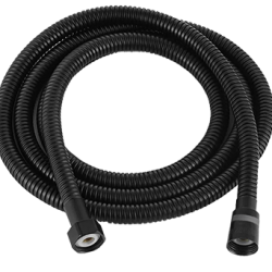 А04 Шланг для душа в двойной оплетке усиленный 360* Черный