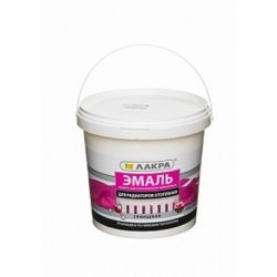 Эмаль акрил для Радиатор. белая гл. 0,9 кг/6 ЛАКРА