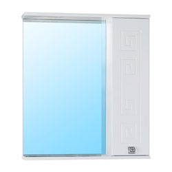 11 Зеркальный шкаф Греция 650 (белый) прав. VERSAL