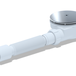 Сифон для душ.поддона 1/2*90, h53 мм  Е355С  (8 шт)