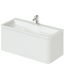 Тумба под раковину подвесная Итана Roberto 80 795х455х606-CC 3005 Белый глянец 05