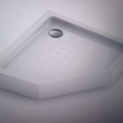 Акриловый поддон Veconi TZ-53 арт. TZ53-100-C5 акрил.(белый.,трапеция)