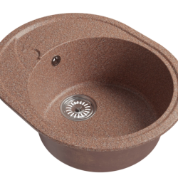 Мойка ML-GM17 КОМФОРТ овальная с крылом, терракотовая (307), 580*470*180мм