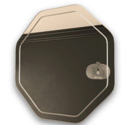 Зеркало MIXLINE "Герда" 600*600 (ШВ) гравировка