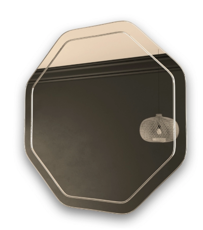 Зеркало MIXLINE "Герда" 600*600 (ШВ) гравировка