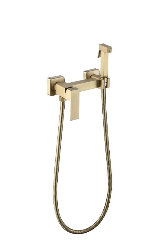35 Гигиенический душ со смесителем А8035-4 (мат. золото)