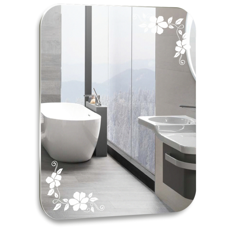 Зеркало MIXLINE "Квадрат" 530*530 б/полки с фацетом