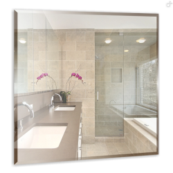 Зеркало MIXLINE "Квадрат" 530*530 б/полки с фацетом