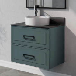 Тумба под раковину подвесная Итана Pino 75 747х481х610 (ALF 488-2 Веллюто Авокадо (2 пакетов)